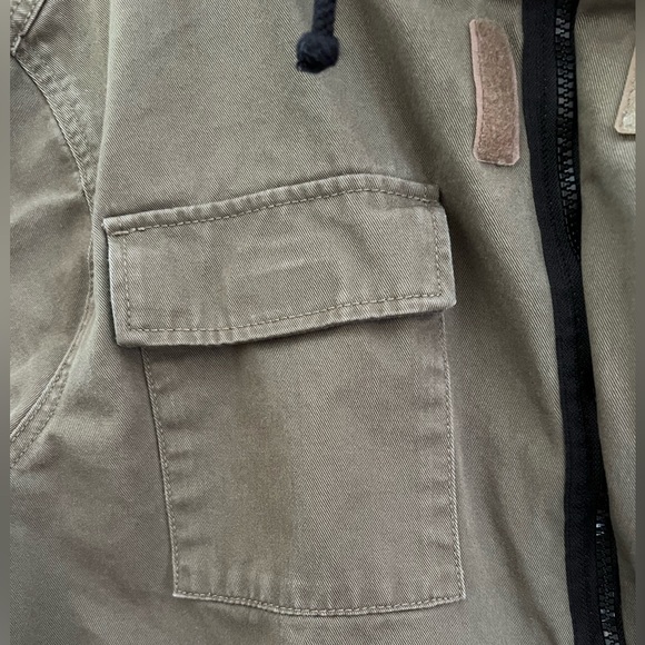 H&M Divided Men’s Designer Military Green Field Hooded Jacket (Men’s Medium) - Picture 5 of 10